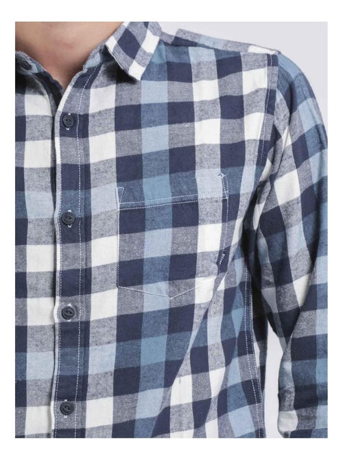 Camisa de manga larga de cuadros TAKOS - Kiabi Camisa de manga larga de cuadros TAKOS - Kiabi