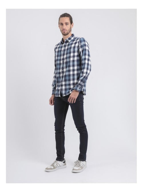 Camisa de manga larga de cuadros TAKOS - Kiabi Camisa de manga larga de cuadros TAKOS - Kiabi