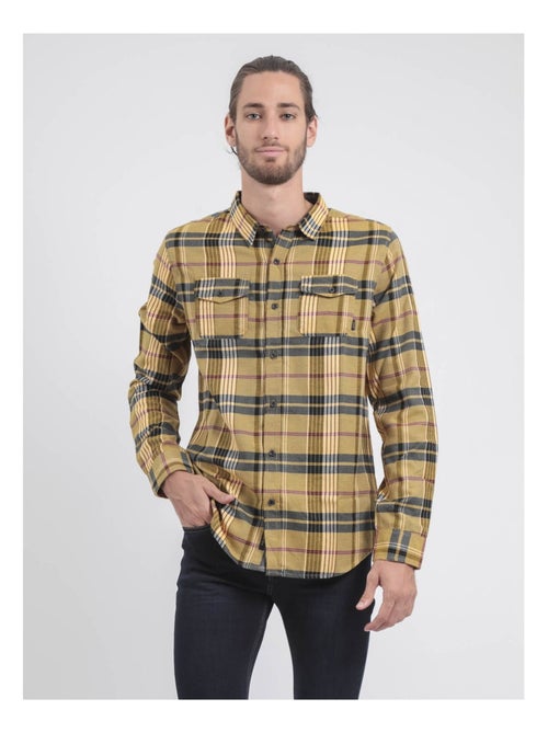 Camisa de manga larga de cuadros TOLWIKO - Kiabi