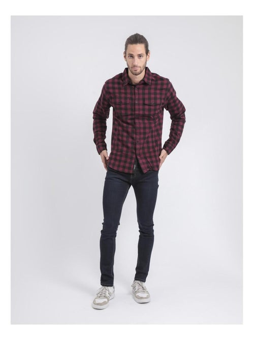 Camisa de manga larga de cuadros TOMALAX - Kiabi
