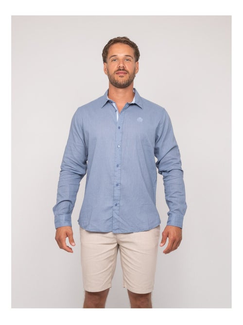 Camisa de manga larga de lino DUMOLAK - Kiabi