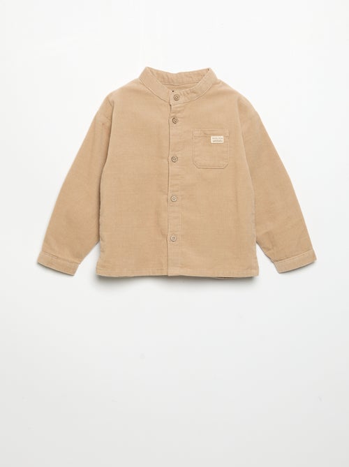 Camisa de manga larga de pana - Kiabi