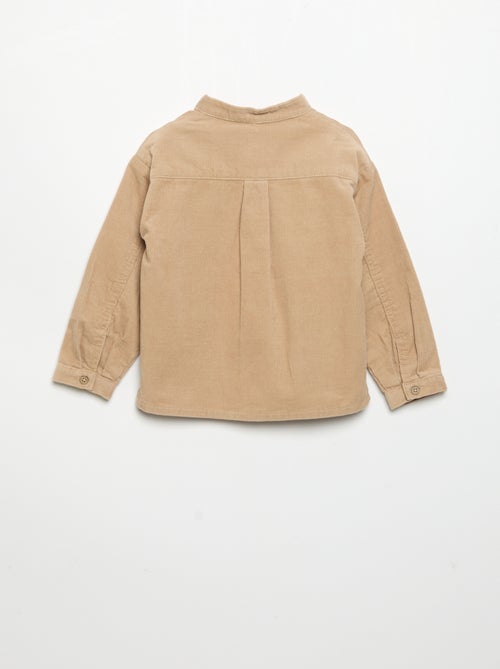 Camisa de manga larga de pana - Kiabi