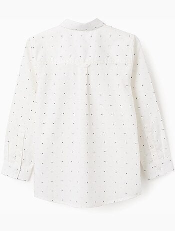 Camisa de manga larga de popelín con estampado