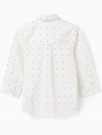 Camisa de manga larga de popelín con estampado