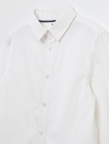 Camisa de manga larga de popelina - colección fácil de poner