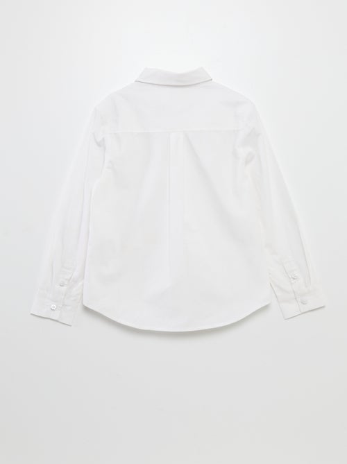 Camisa de manga larga de popelina - So Easy - Kiabi