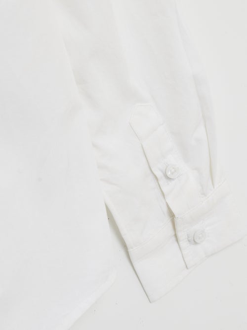 Camisa de manga larga de popelina - So Easy - Kiabi