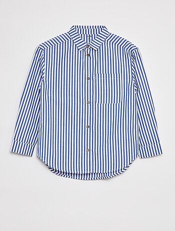 Camisa de manga larga de popelina
