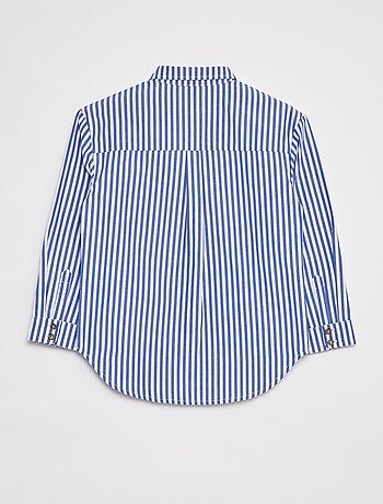 Camisa de manga larga de popelina