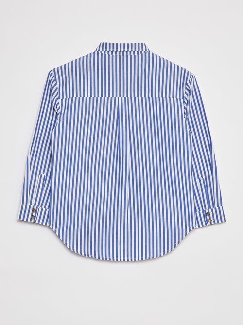 Camisa de manga larga de popelina - Kiabi