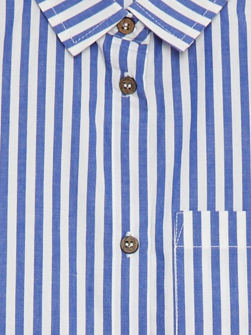 Camisa de manga larga de popelina - Kiabi