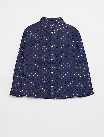 Camisa de manga larga de popelina