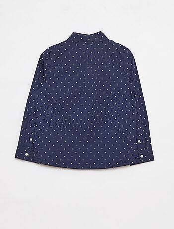 Camisa de manga larga de popelina
