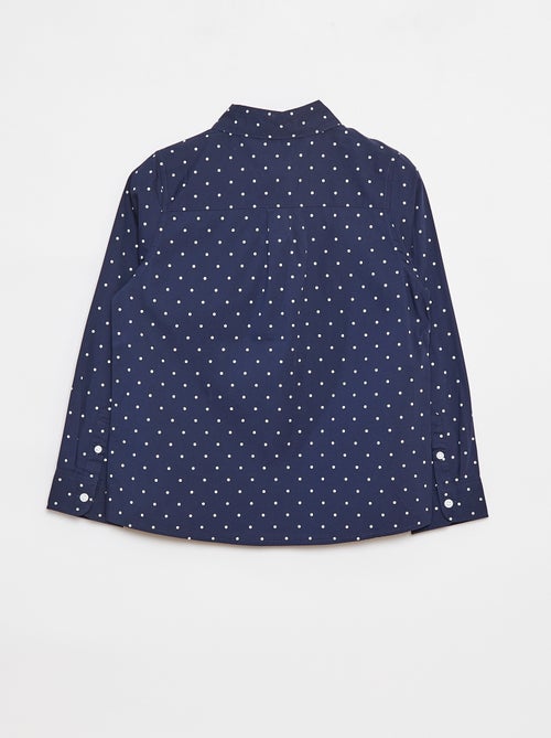 Camisa de manga larga de popelina - Kiabi