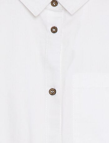 Camisa de manga larga de popelina