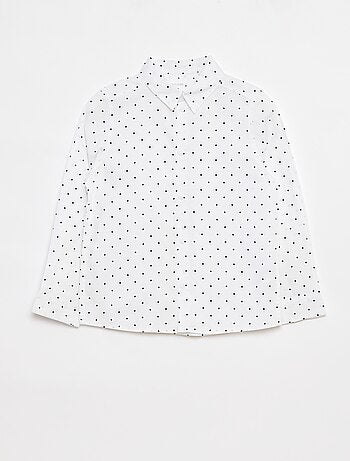 Camisa de manga larga de popelina