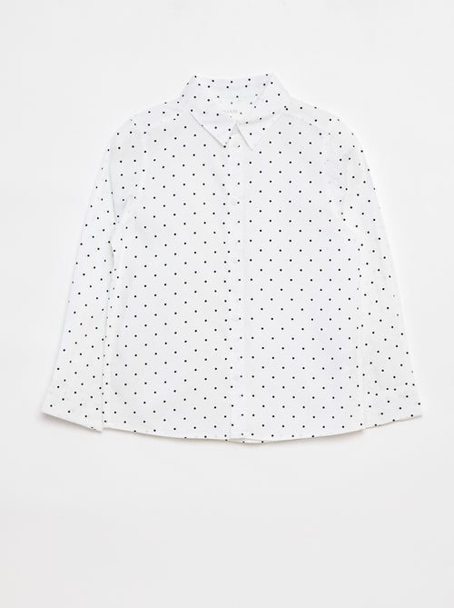 Camisa de manga larga de popelina - Kiabi