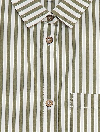 Camisa de manga larga de popelina