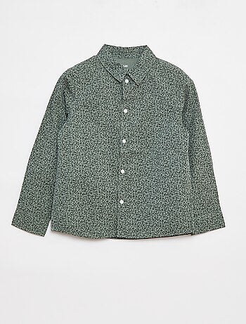 Camisa de manga larga de popelina