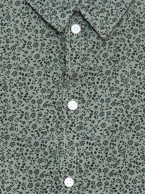 Camisa de manga larga de popelina - Kiabi