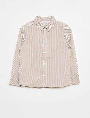 Camisa de manga larga de popelina