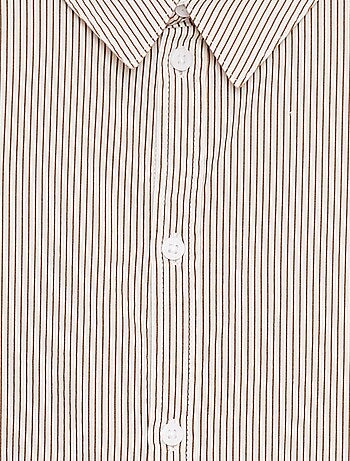 Camisa de manga larga de popelina