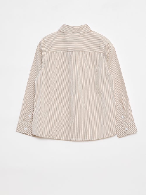 Camisa de manga larga de popelina - Kiabi