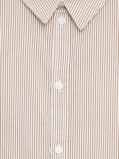 Camisa de manga larga de popelina - Kiabi