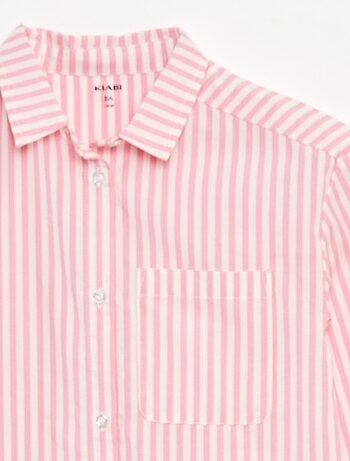 Camisa de manga larga de popelina