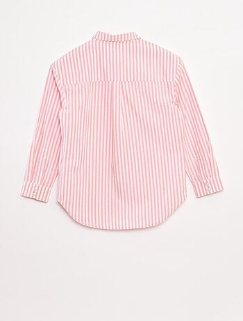 Camisa de manga larga de popelina