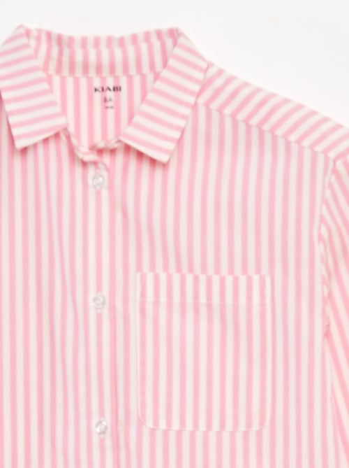 Camisa de manga larga de popelina - Kiabi