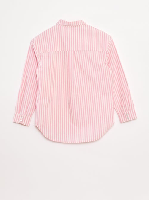 Camisa de manga larga de popelina - Kiabi