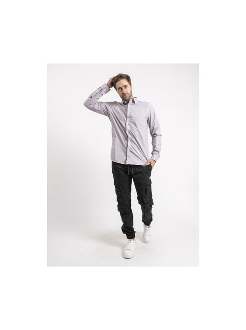 Camisa de manga larga de puro algodón TIVENOL - Kiabi Camisa de manga larga de puro algodón TIVENOL - Kiabi