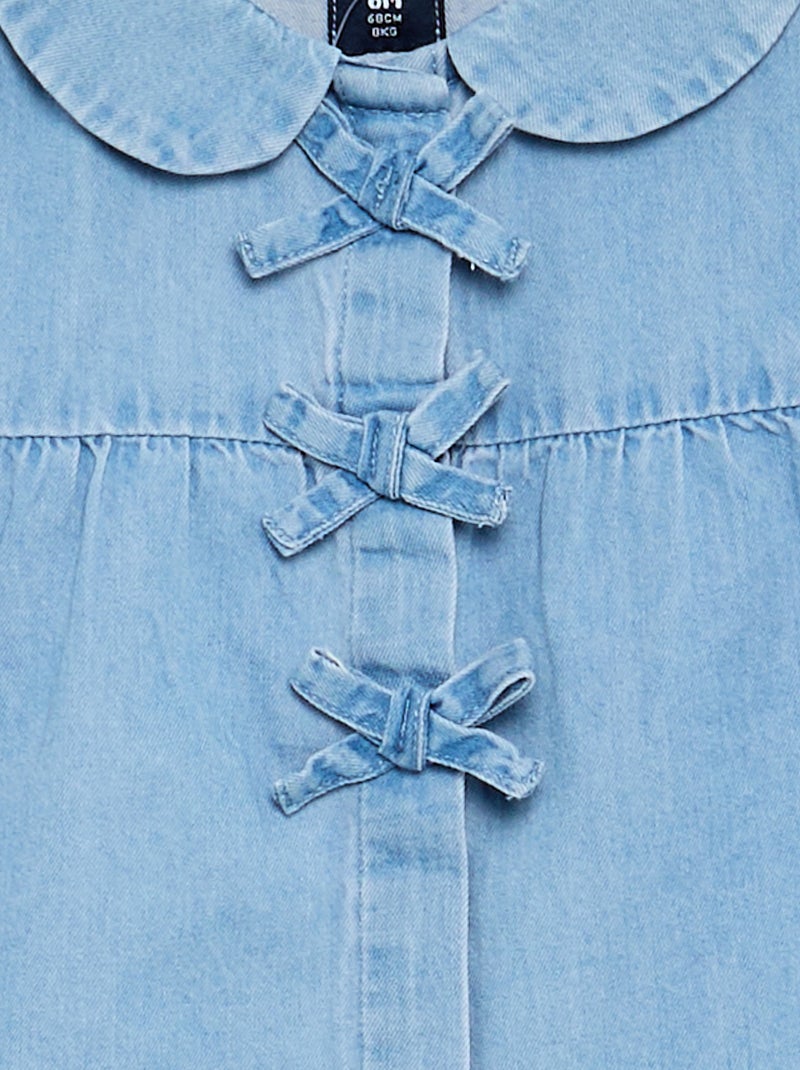 Camisa de manga larga de vaquero Azul - Kiabi