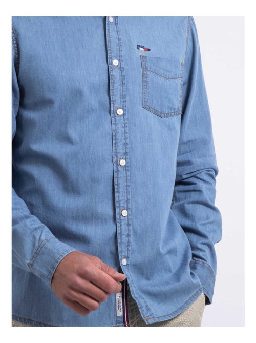 Camisa de manga larga efecto denim DENVIK - Kiabi