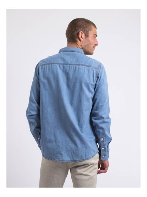 Camisa de manga larga efecto denim DENVIK - Kiabi