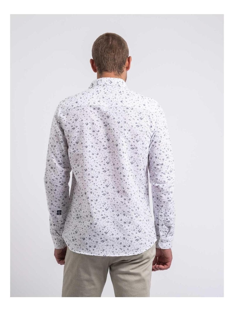 Camisa de manga larga estampada DOGABIN Blanco - Kiabi