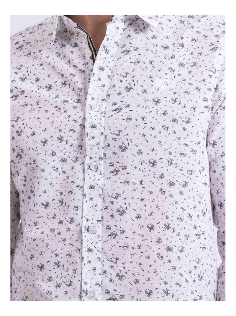 Camisa de manga larga estampada DOGABIN Blanco - Kiabi