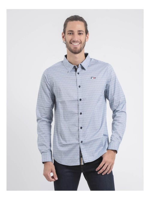 Camisa de manga larga estampada TERALIX - Kiabi Camisa de manga larga estampada TERALIX - Kiabi