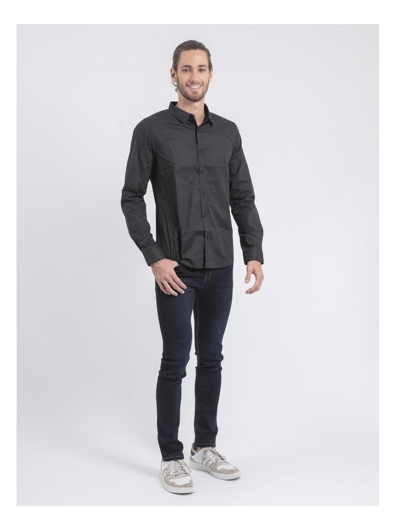 Camisa de manga larga estampada TOUMOMI Negro - Kiabi