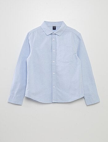 Camisa de manga larga oxford