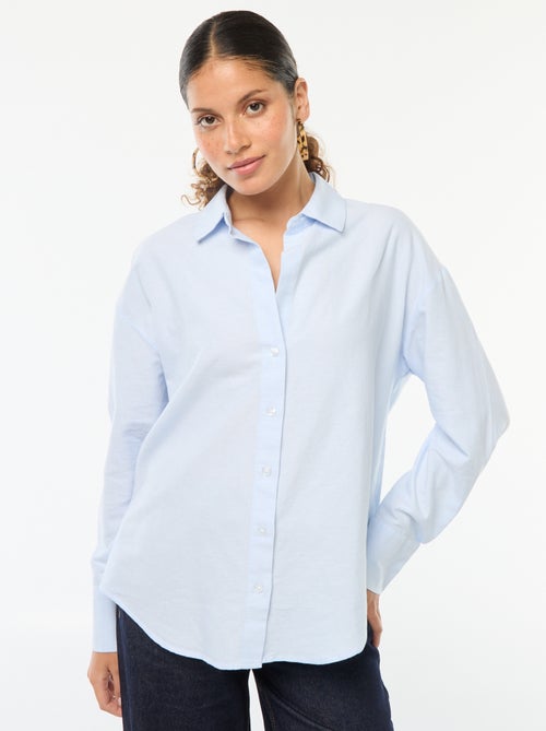 Camisa de manga larga oxford - Kiabi