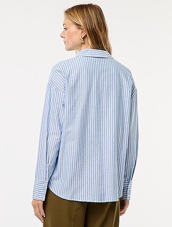 Camisa de manga larga oxford