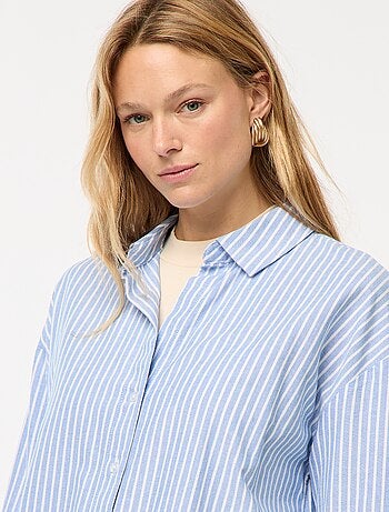 Camisa de manga larga oxford