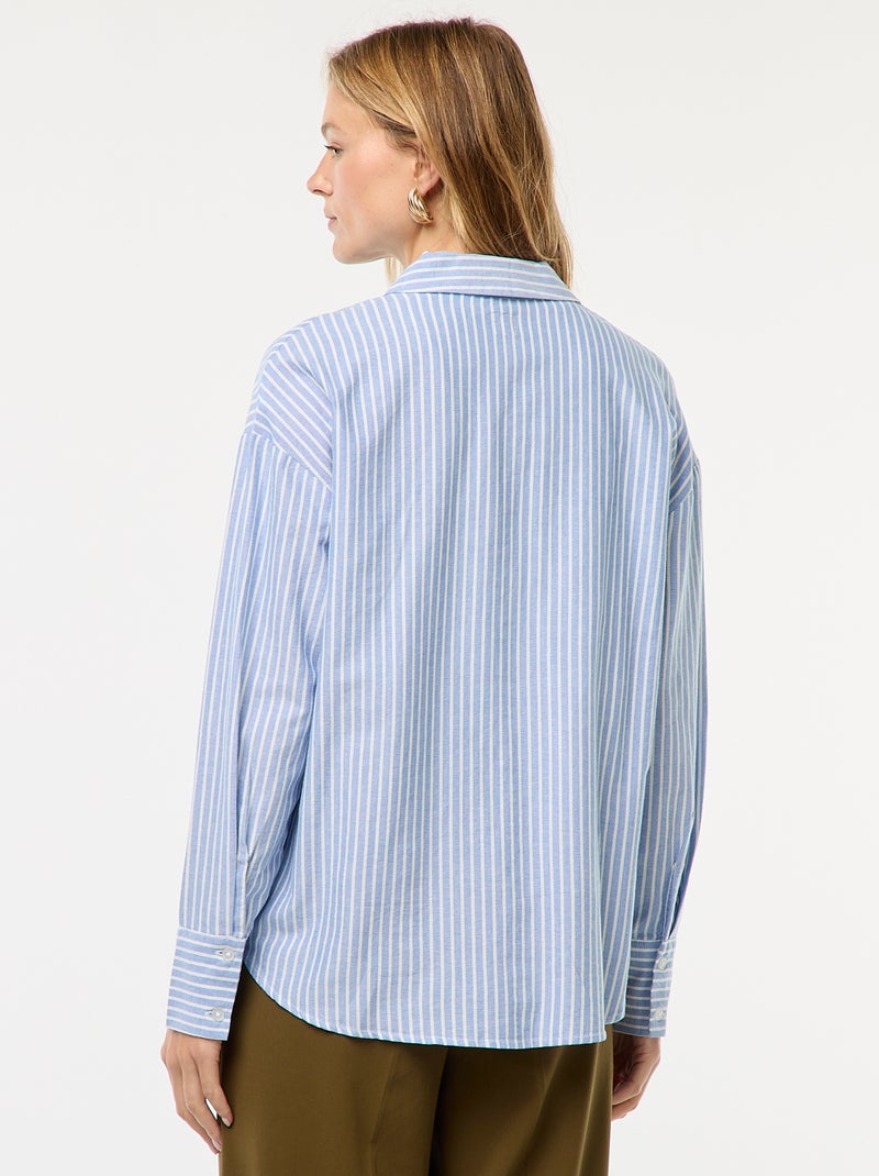 Camisa de manga larga oxford Azul - Kiabi