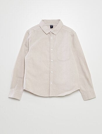 Camisa de manga larga oxford