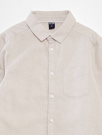 Camisa de manga larga oxford