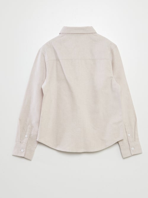 Camisa de manga larga oxford - Kiabi