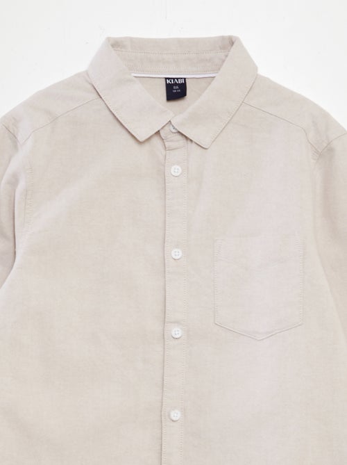Camisa de manga larga oxford - Kiabi